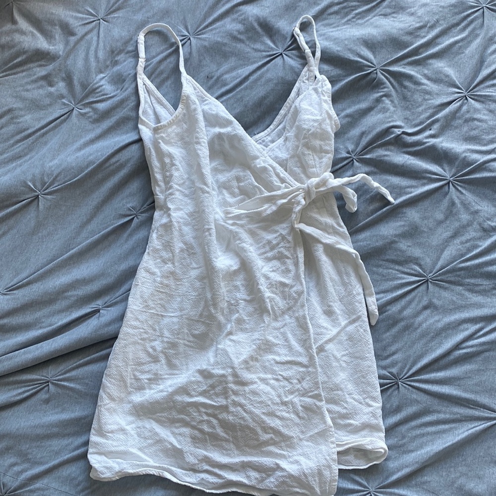 Show Me Your Mumu White Wrap Dress